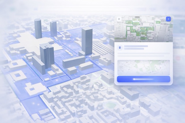 Vue cartographique orientée consultation citoyenne